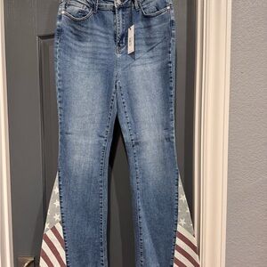 Judy blue American flag flair Jean